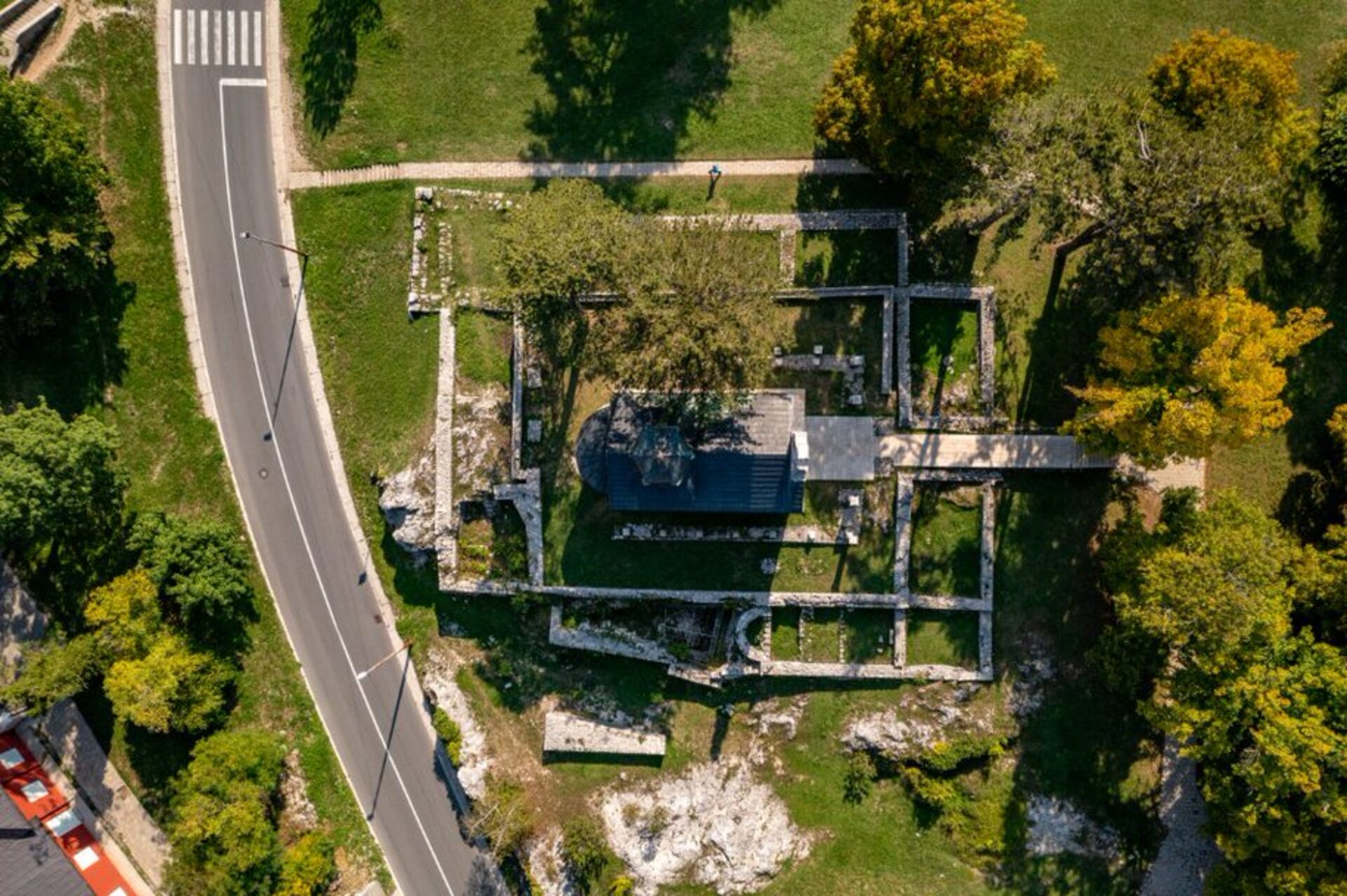 The remains of the Crnojevic Monastery and the Church on Cipur