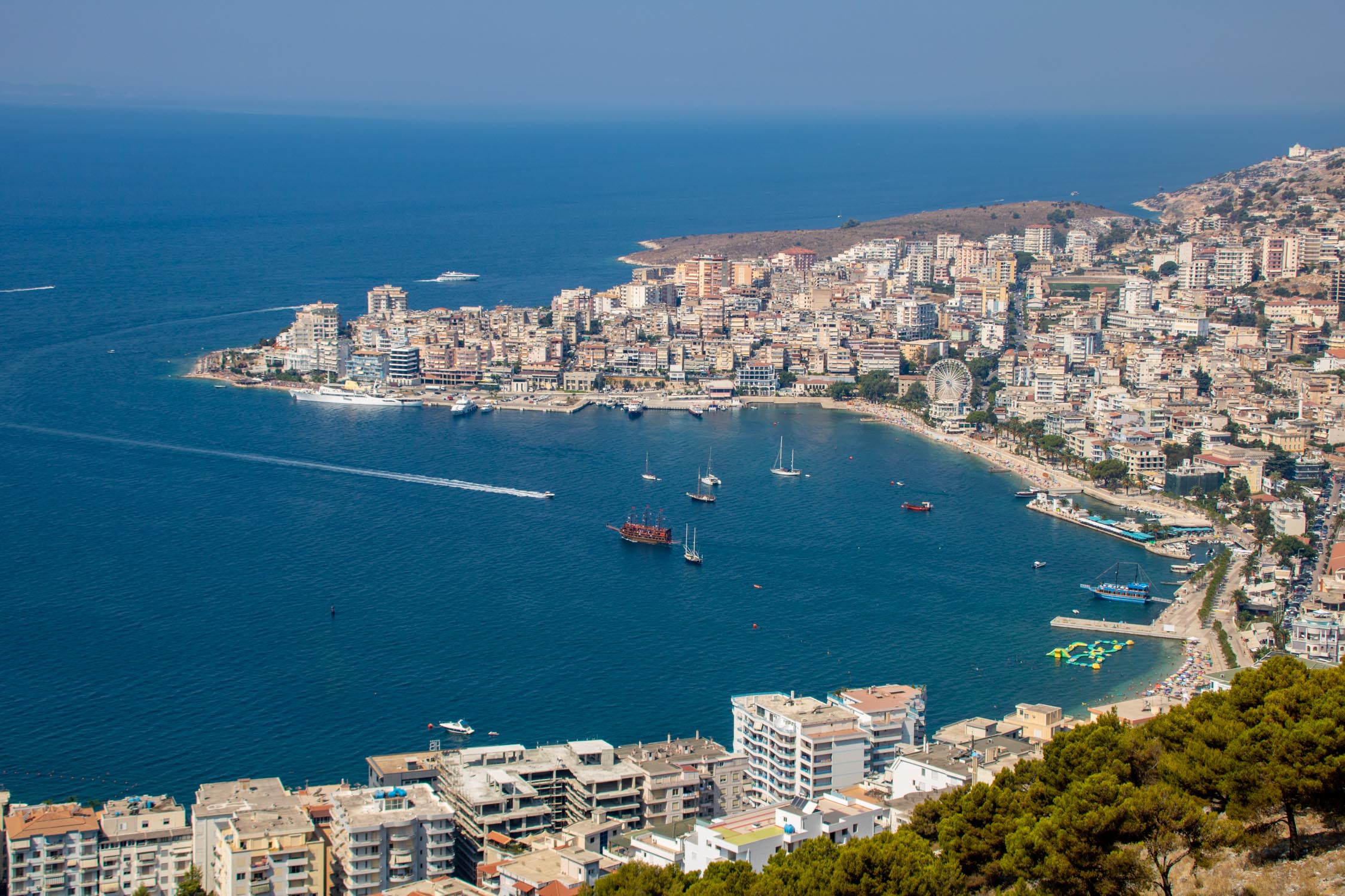 The Bay of Saranda and The City